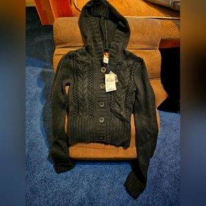 Mudd hooded sweater, black,size S